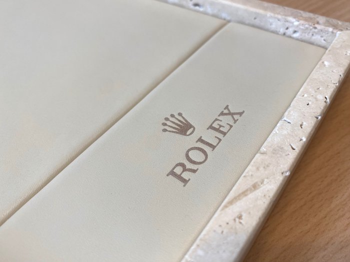 Rolex - Natural Marble 1.4kg Tray Genuine Leather