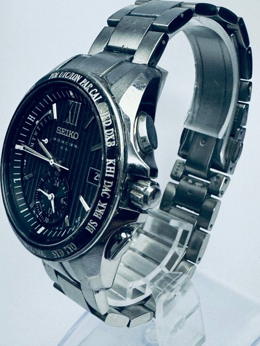 Seiko - Solar Chronograph - Ingen mindstepris - 8B54-0AW0 - Mænd - 2011-nu