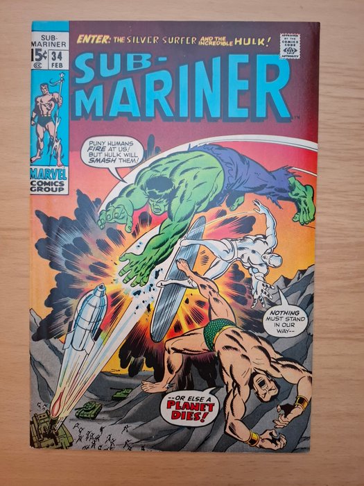 Sub-Mariner #34-35 - Prelude to 1st Defenders story - 2 Comic - Første udgave - 1971