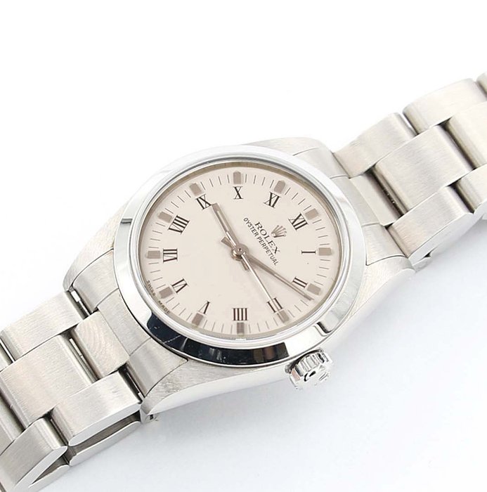 Rolex - Oyster Perpetual - White Roman - 77080 - Unisex - 2000-2010