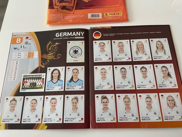 Panini - Women's Euro 2017 The Netherlands - Empty Album + Complete Album