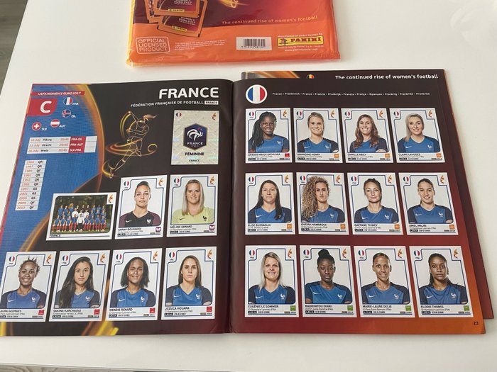 Panini - Women's Euro 2017 The Netherlands - Empty Album + Complete Album