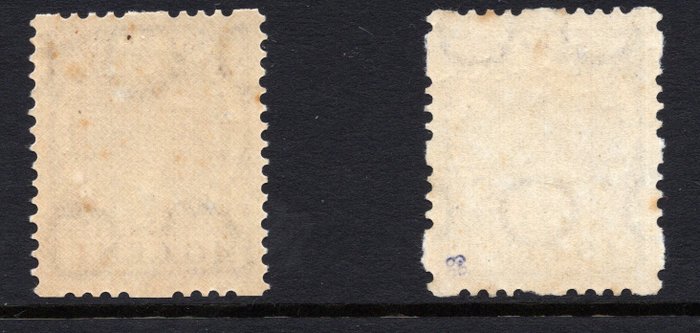 Holland 1926/1928 - 2 Rulletakkede stempler type Kon.Wilhelmina type Veth - Gratis fragt indenfor Holland - NVPH R31 + R54