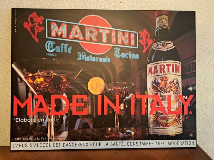 Martini, rosso - Mc Cann (Paris) - Reklameplakat - Træ