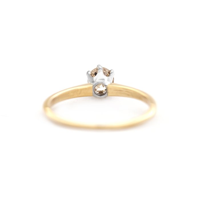 Ingen mindstepris - Ring - 14 karat Gulguld, Hvidguld -  0.34ct. tw. Diamant (Natur)