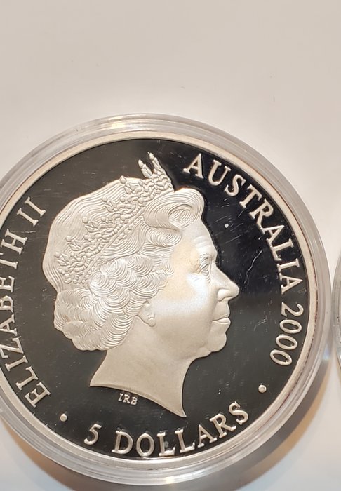 Australien. 5 Dollars 2000 Sydney Olympic Games, 2x1 Oz (.999)  (Ingen mindstepris)