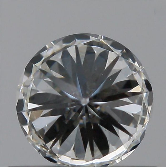 Ingen mindstepris - 1 pcs Diamant  (Natur)  - 0.50 ct - Rund - H - VS1 - Gemological Institute of America (GIA)