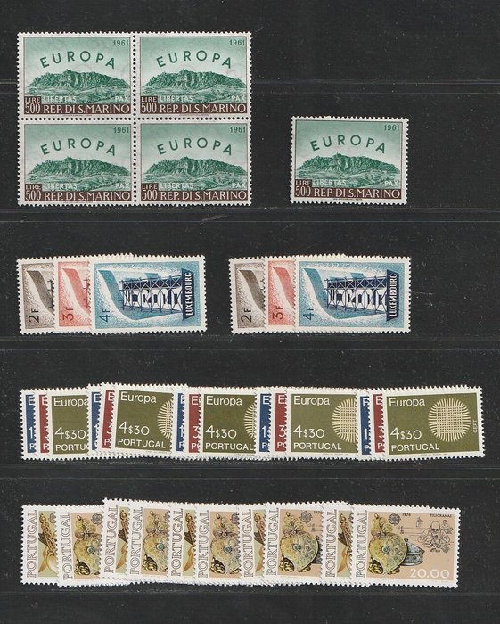 Europa CEPT 1956/1973 - Kultur - 17 betere complete sets