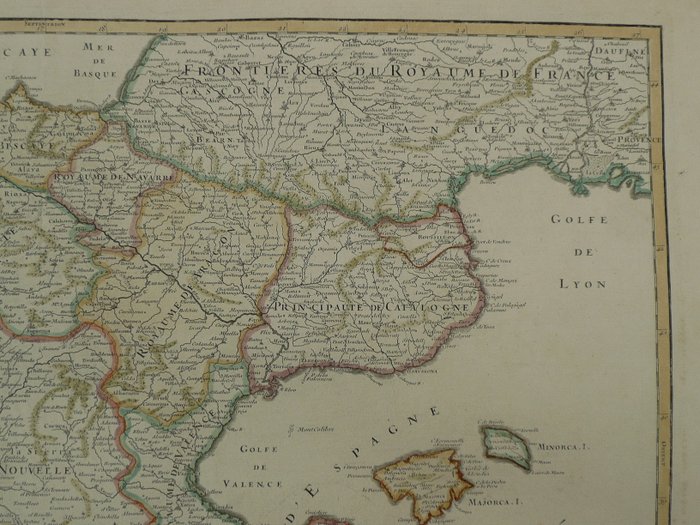 Europa - Spanien / Portugal; H. Jaillot - L'Espagne divisée en tous ses royaumes et principautés (...) - 1681-1700