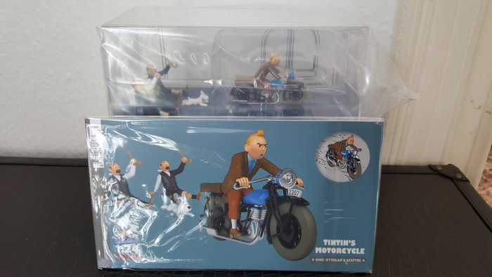 Moulinsart - Tintin - Voiture 1/24 - La moto de Tintin - Le Sceptre d'Ottokar