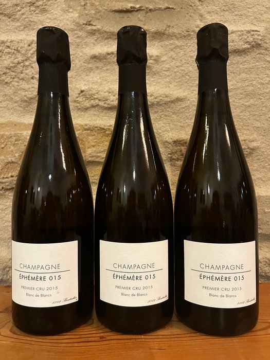 2015 Frederic Savart, Éphémère 015 - Champagne 1er Cru - 3 Flasker (0,75 L)