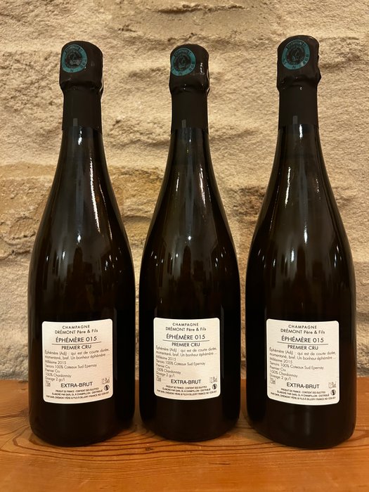 2015 Frederic Savart, Éphémère 015 - Champagne 1er Cru - 3 Flasker (0,75 L)