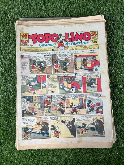 Topolino giornale - 35x giornali - 35 Aviser - Første udgave - 1939/1948