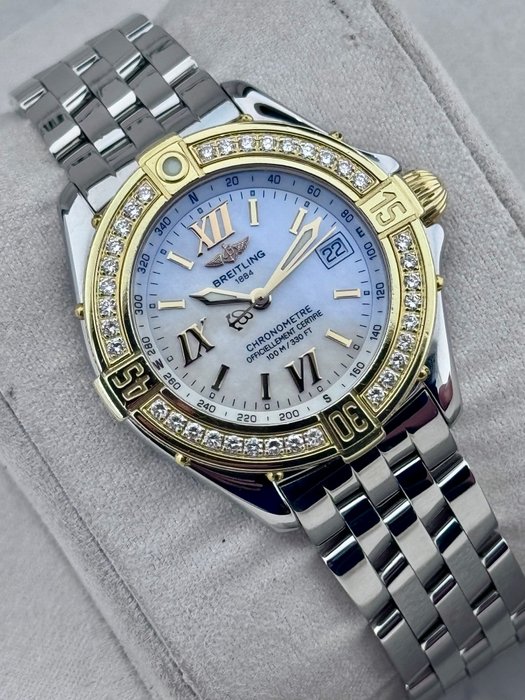 Breitling - B-Class Cockpit Diamond Gold Bezel M.O.P. Dial - D71365 - Kvinder - 2011-nu