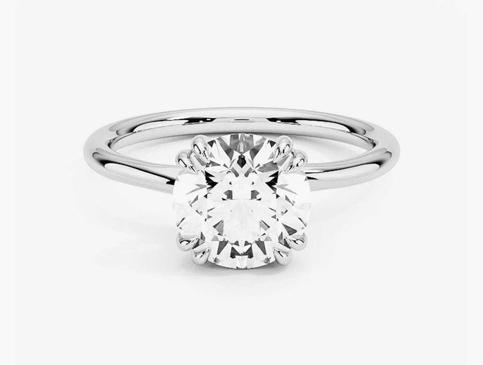 Ring - 18 kraat Hvidguld -  110ct tw Diamant (Natur) - Diamant - Ring i 18 karat hvidguld