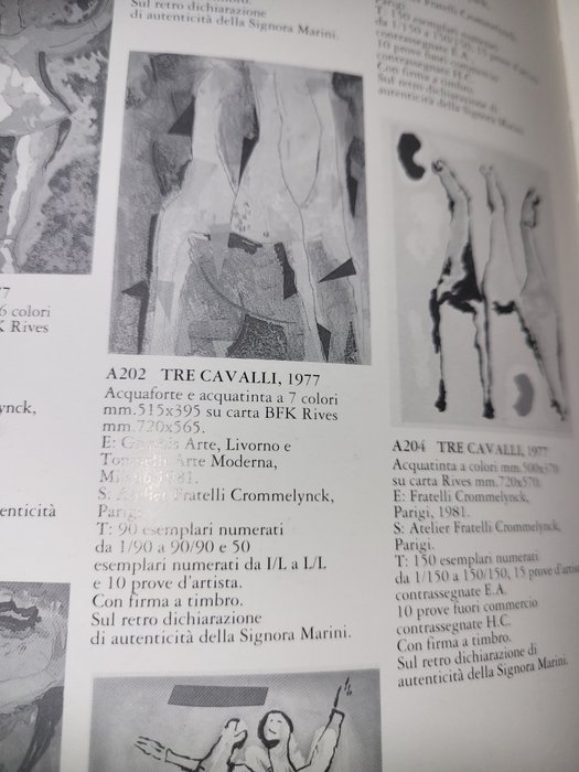 Marino Marini (1901-1980) - Tre cavalli