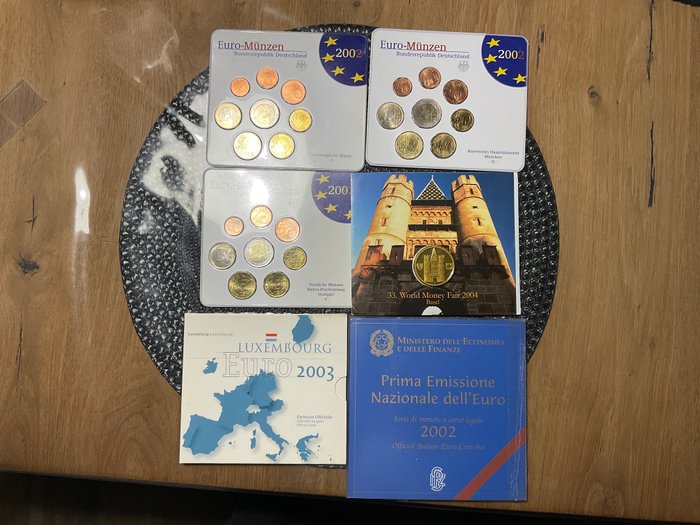 Europa. Year Set (FDC) 2002/2004 (6 sets)  (Ingen mindstepris)