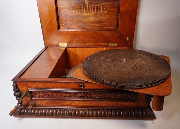 Kalliope - Disc musikboks - Tyskland - 1850-1900 - Spilledåse Sieluhr Musik