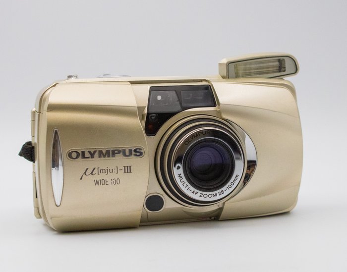 Olympus MJU III Wide 100 Multi AF Zoom 28-100 mm - Made in Japan, 1980s Analogt kompaktkamera