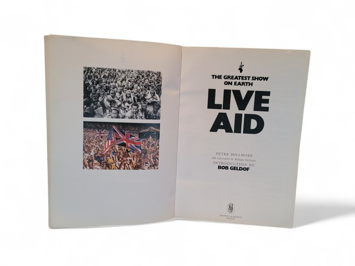 Mick Jagger, Bob Geldof, Peter Hillmore, - LIVE AID 1985 UK CONCERT Chronicle Tour Book - Homage - 1985