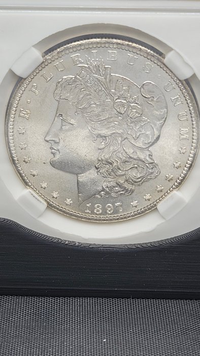 Förenta staterna. Morgan Dollar 1897-S  (Ingen mindstepris)