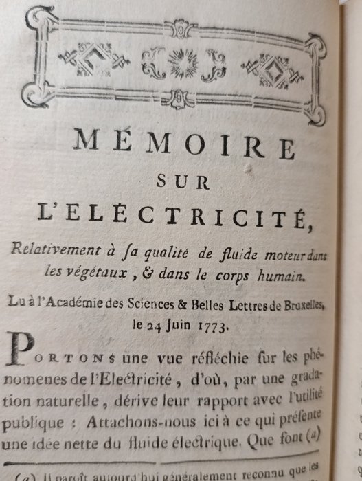 De Witry - Recueil des divers mémoires, lus à l'Académie des Sciences et Belles-lettres de Bruxelles - 1789