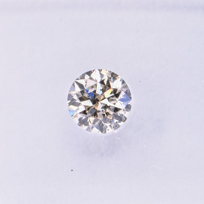 Ingen mindstepris - 1 pcs Diamant  (Naturfarvet)  - 0.31 ct - Rund - Faint Brun - SI2 - International Gemological Institute (IGI)