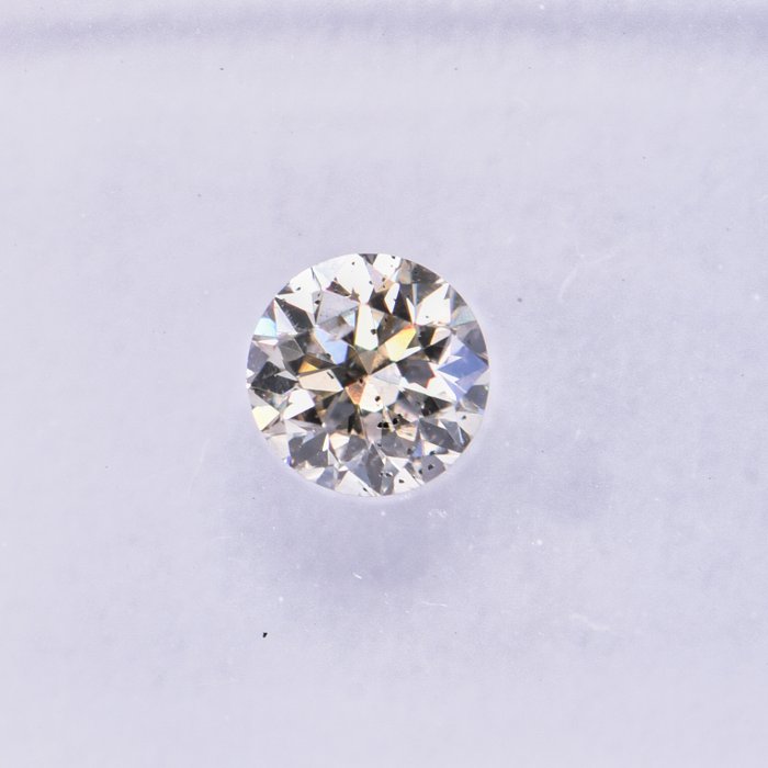 Ingen mindstepris - 1 pcs Diamant  (Naturfarvet)  - 0.31 ct - Rund - Faint Brun - SI2 - International Gemological Institute (IGI)