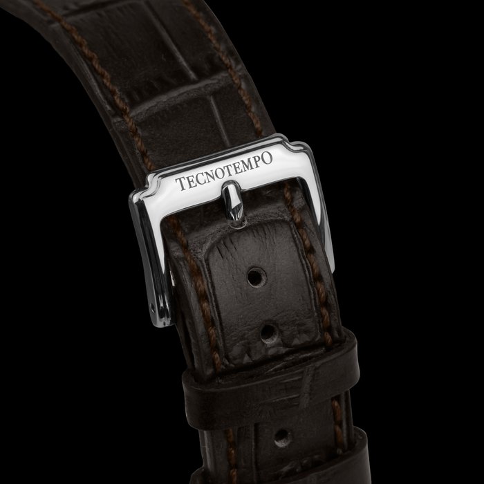 Tecnotempo - "Multihands" - Big Calendar  - 39mm - Limited Edition - Ingen mindstepris - TT.50MH.W (dark grey) - Mænd - 2011-nu