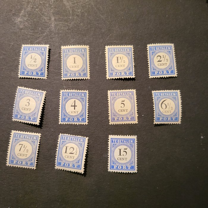 Holland 1884 - Frimærker - NVPH P13-21, 23, 24