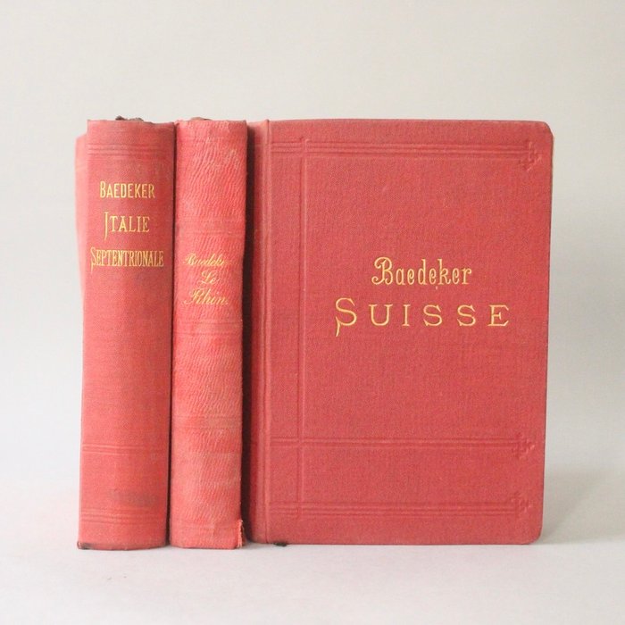 Karl Baedeker - La Suisse et les parties limitrophes de l'Italie / Italie septentrionale / Les bords du Rhin - 1877-1891