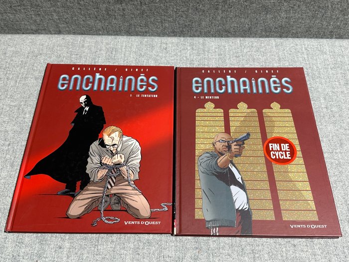 Enchaînés with sketch and signature by Gihef - Enchaînés - 2 Signed comic - Flere udgaver