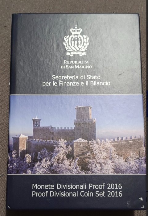 San Marino. Proof Set 2016 (incl. 2 euro "Shakespeare" + "Donatello")