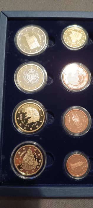 San Marino. Proof Set 2016 (incl. 2 euro "Shakespeare" + "Donatello")