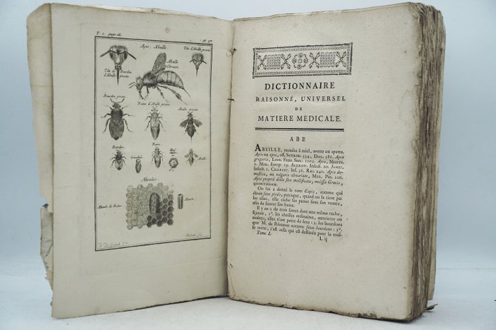 La Beyrie - Dictionnaire raisonné universel de matière médicale concernant les végétaux les animaux - 1773