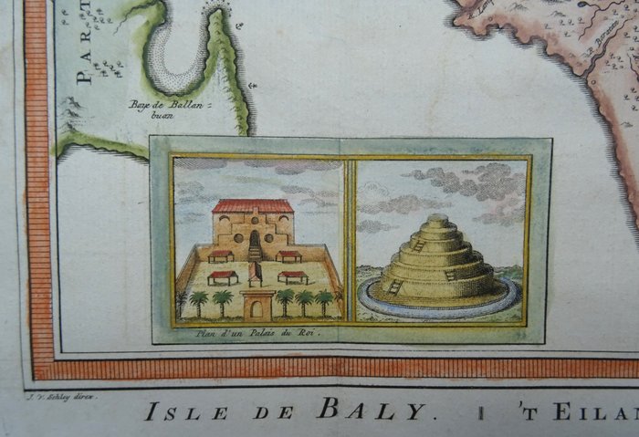 Asien - Indonesien, Bali; J.N. Bellin / J. van der Schley - Ile de Baly / ´t Eiland Baly - 1721-1750