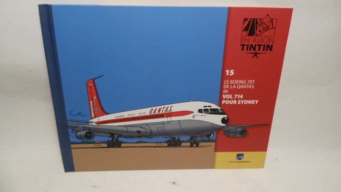 Moulinsart  - Legetøjsfly -Tintin en Avion - Boeing 707 de la Qantas - L'avion de chasse Bordure - L'Hydravion américain de - 2010-2020 - Frankrig