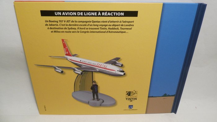 Moulinsart  - Legetøjsfly -Tintin en Avion - Boeing 707 de la Qantas - L'avion de chasse Bordure - L'Hydravion américain de - 2010-2020 - Frankrig