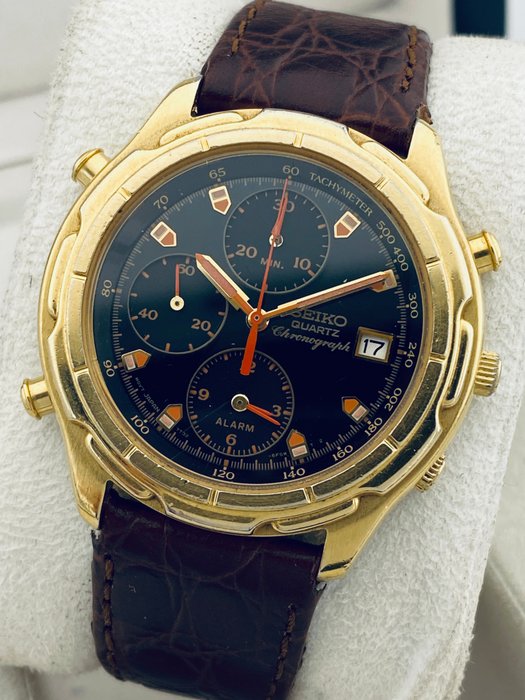 Seiko - Chronograph - Alarm - Date - Ingen mindstepris - 7T32-F01A - Mænd - 1990-1999