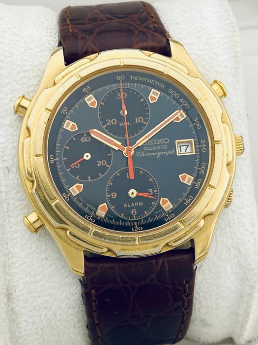 Seiko - Chronograph - Alarm - Date - Ingen mindstepris - 7T32-F01A - Mænd - 1990-1999