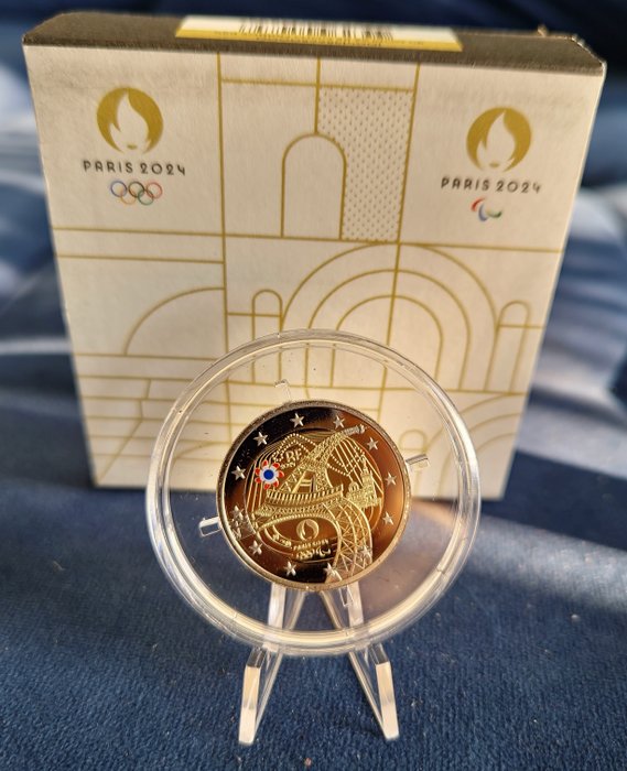 Frankrig. 2 Euro 2024 "La Tour Eiffel Danse" Proof  (Ingen mindstepris)