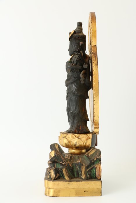 Træudskæring af den tusindarmede Avalokiteshvara-statue 木彫千手観音尊像 - Japan - Edo-perioden (1600-1868)