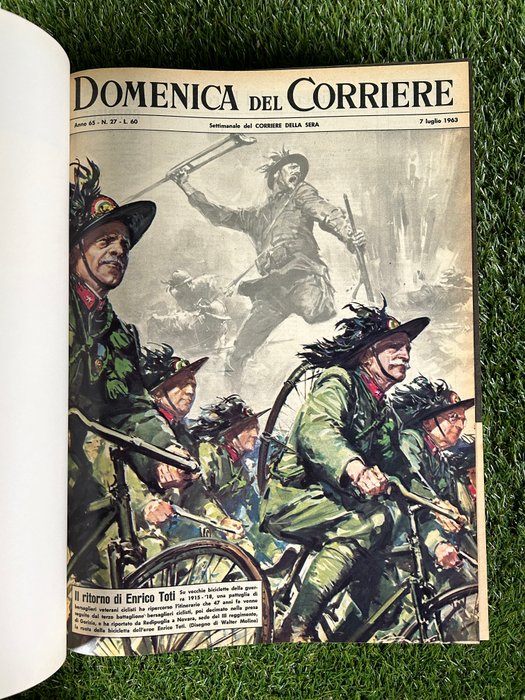 Domenica del corriere nn 1/52 - rilegati in 2 volumi - annata completa - 2 Album - Første udgave - 1963