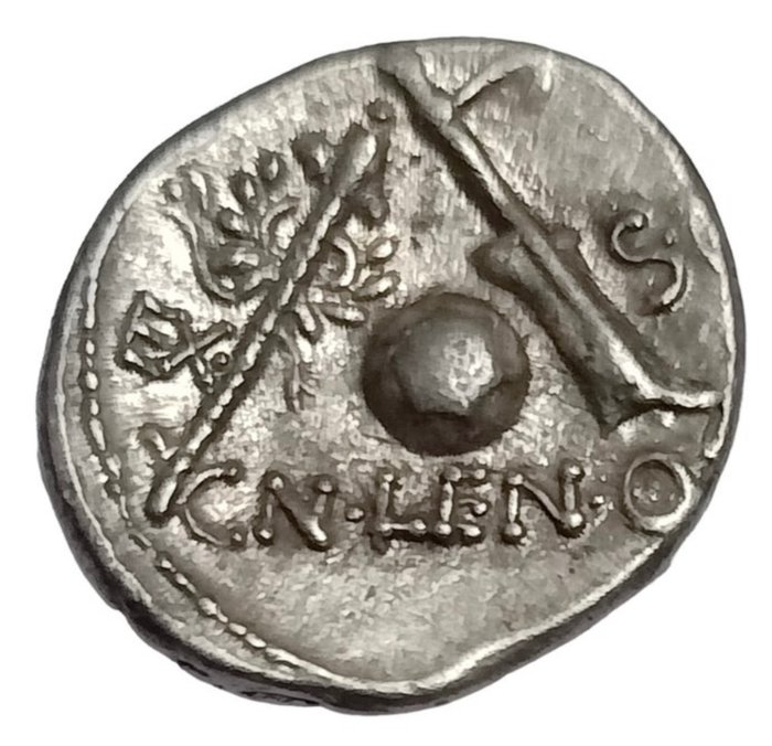 Romerska republiken Cn Cornelius Lentulus Marcellinus 76-75 BC Denarius