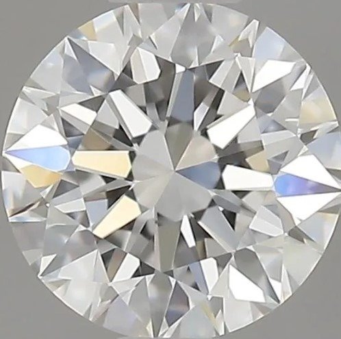 1 pcs Diamant  (Natur)  - 0.50 ct - Rund - D (farveløs) - IF - Gemological Institute of America (GIA) - *3EX*