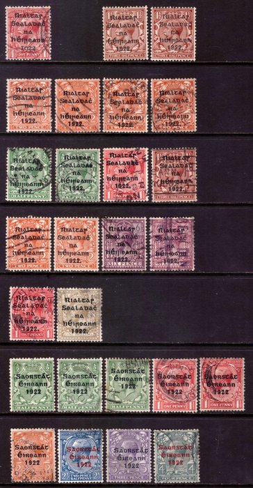 Irland 1922/1943 - lagersæt - Stanley Gibbons