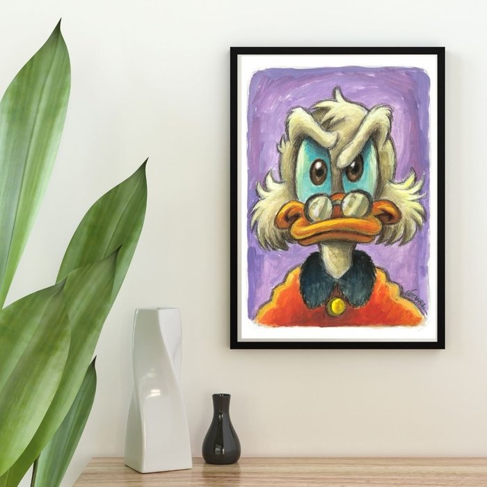 Joan Vizcarra - Uncle Scrooge: A Portrait of Prestige - Original Painting