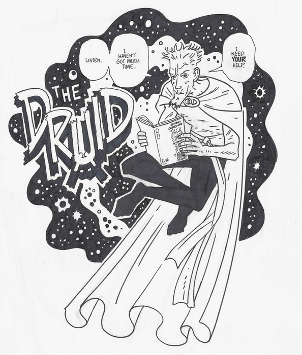 Grist, Paul - 1 Original drawing - Jack Staff - The Druid - 2001