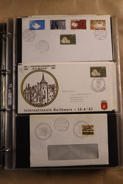 Holland 1967/2000 - Samling af breve, postforsendelser, kort osv. i 4 x Importa PSIII albums