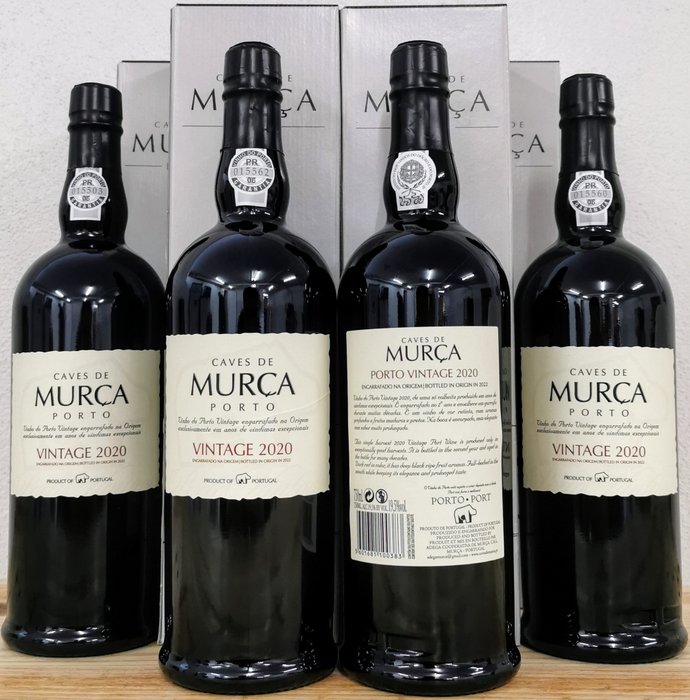 2020 Caves Murça - Vintage Port -  Porto  - 4 Flasker (0,75 L)